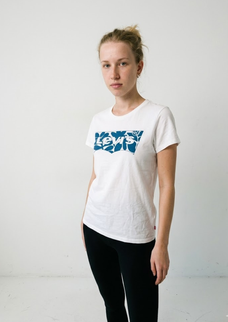 White Levi´s T-Shirt Women