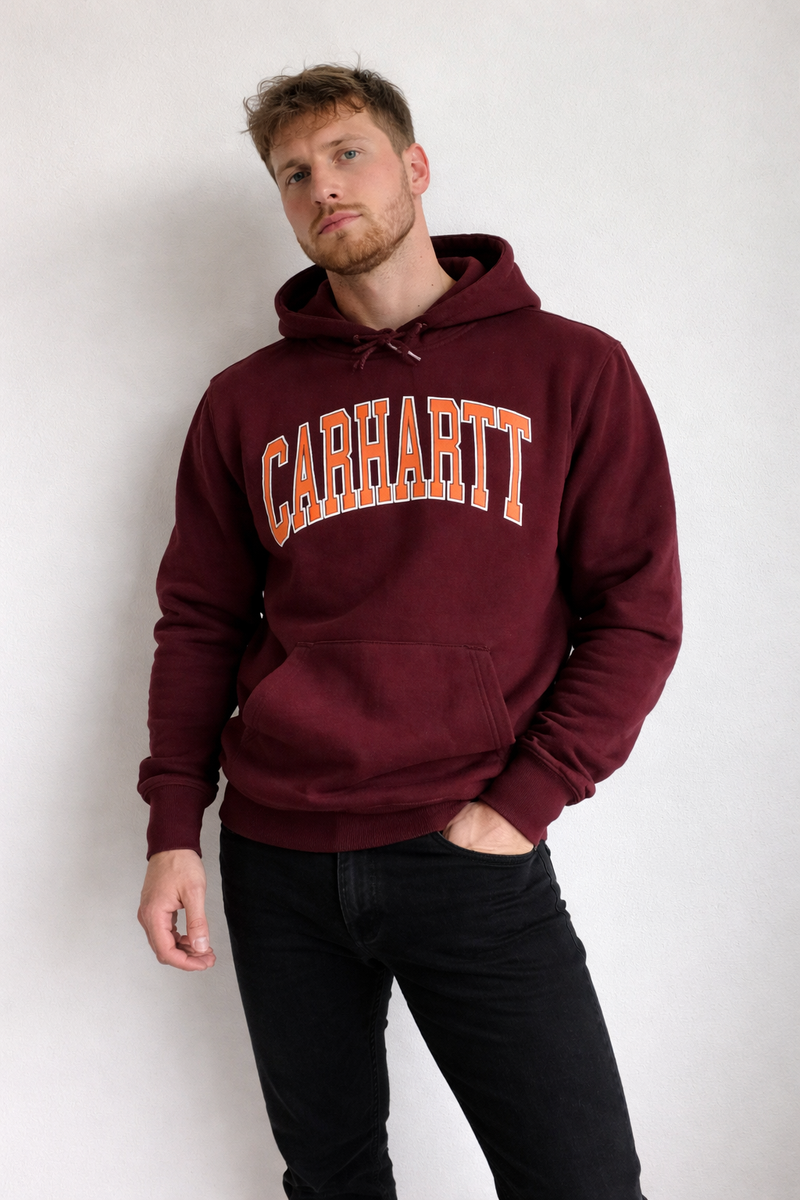 Dark Red Carhartt Hoodie Men
