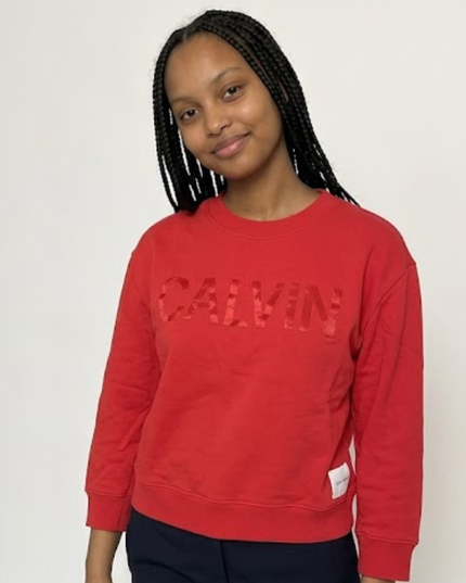 Red Calvin Klein Hoodie Women