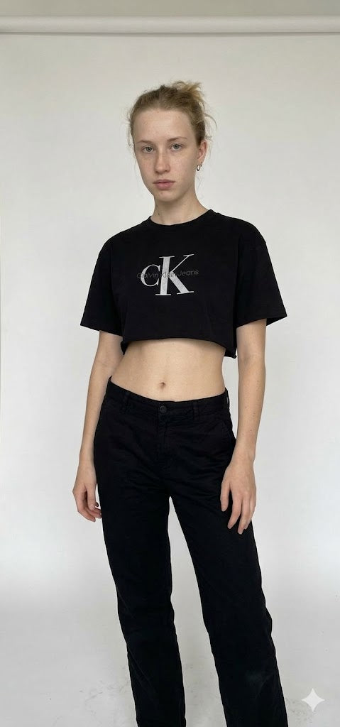 Black Calvin Klein CropTop Women
